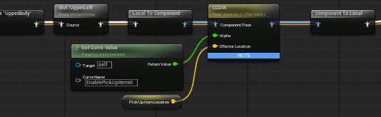 Pickup CCDIK Anim Graph